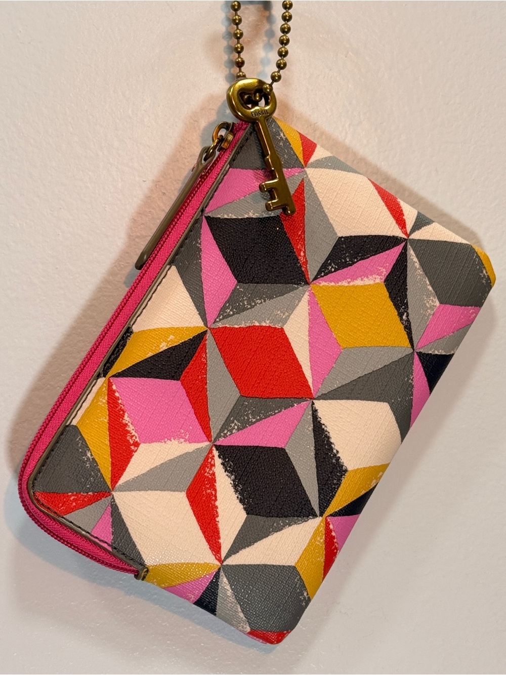 Fossil Wallet Pouch - Geometric and Multi-Colored